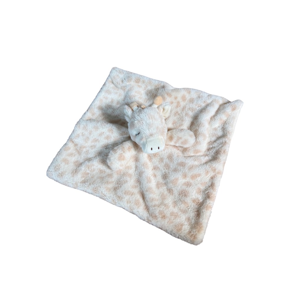 Little Giraffe Little G Giraffe Security Blanket Cream Tan Spotted Plush Lovey
